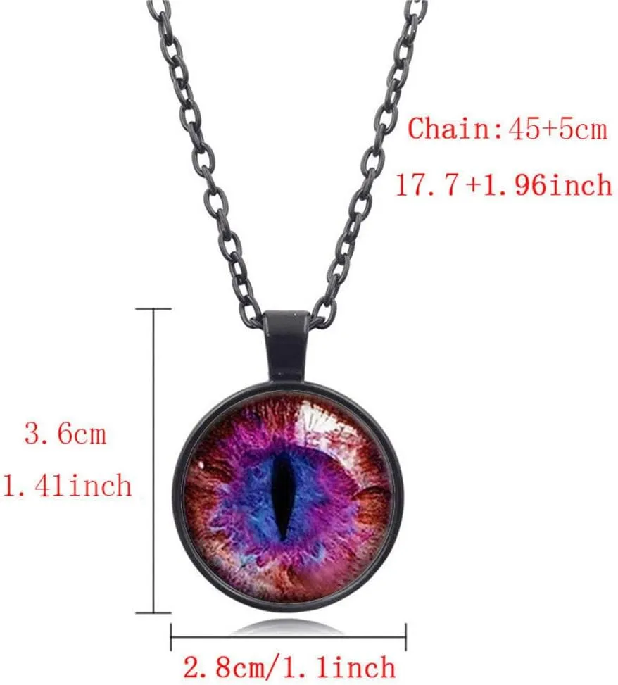 JczR.Y Classic Cat Eyes Crystal Jewelry Sets Dragon Eyes Moon Shape Necklace Bracelet Earrings for Women Fashion Jewelry