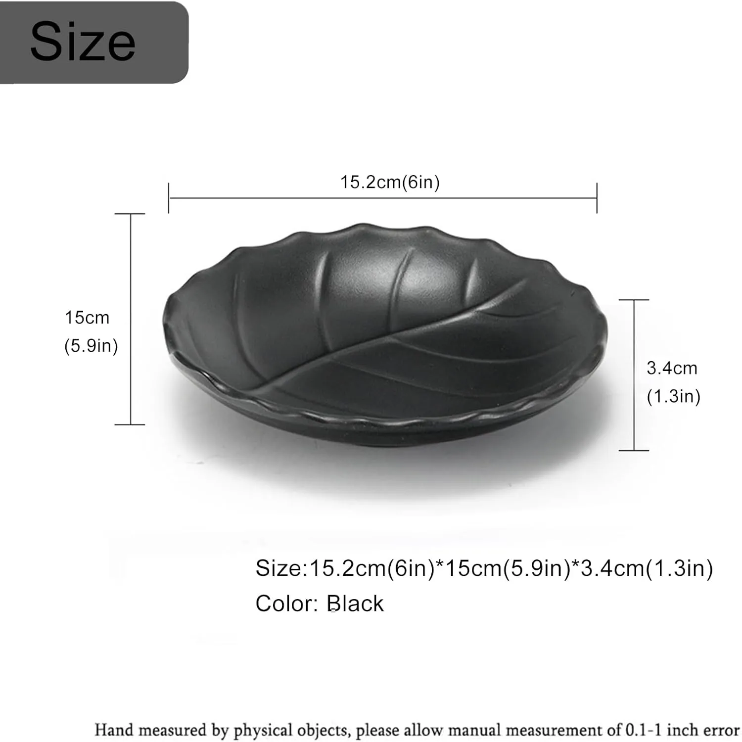 Jewelry Tray, Black Leaf Style, Jewelry Storage, Key Dish, Dresser Decor, 21.5cm(8.4in) x11.5cm(4.5in)x 4cm(1.6in)