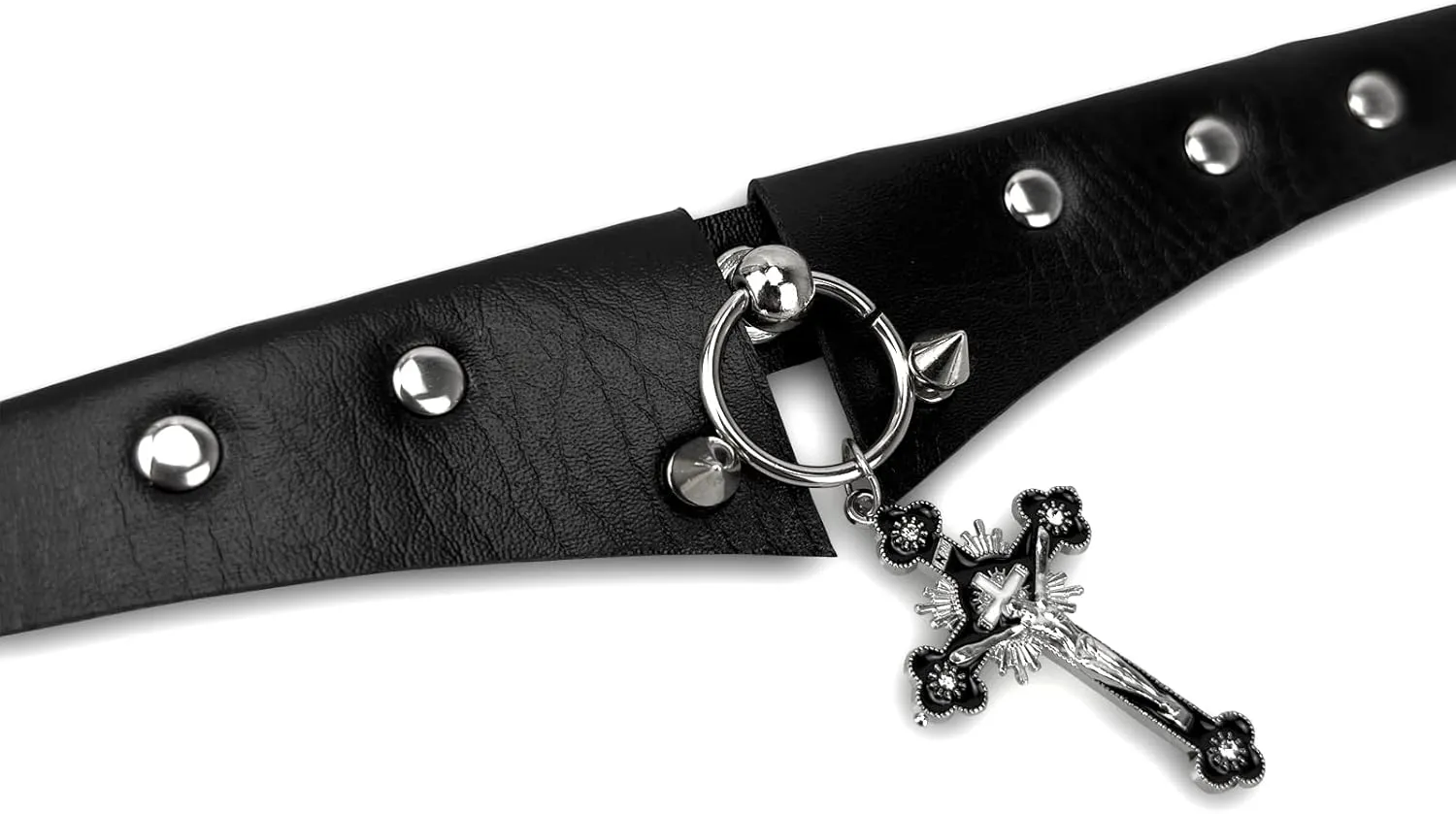 JOYMIN Fashion Choker Necklace PU Leather Halloween Collar Necklaces for Women Goth Choker Jewelry Adjustable Punk Collar