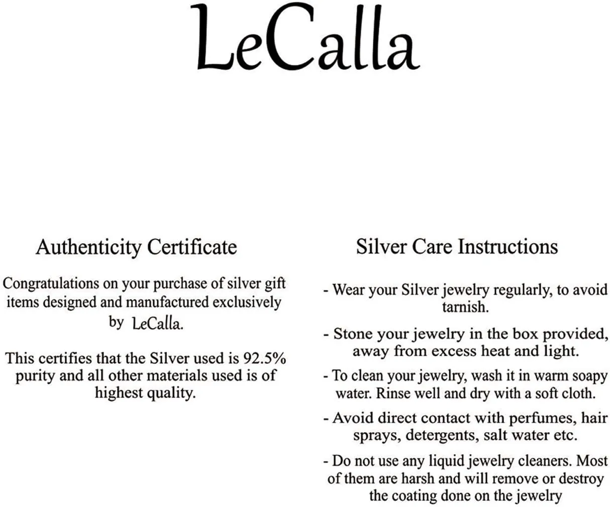 LeCalla 925 Sterling Silver Omega Back Earrings for Women | Pierced Stud Earrings Gift for Her, Wife or Girlfriend | Classic Omega Back Stud Earrings Jewelry for Daily Wear or Special Occasions