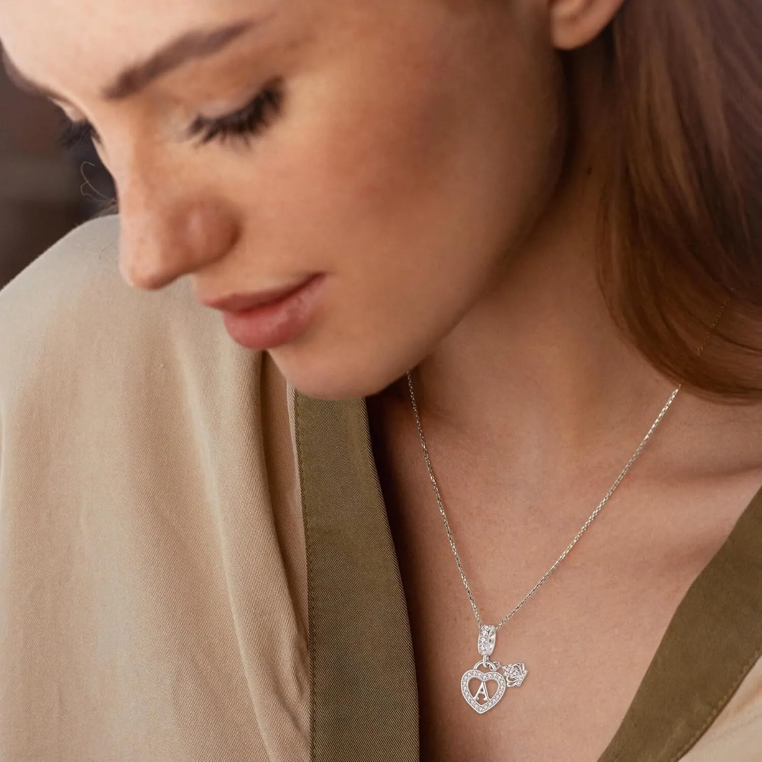 Letter Charms for Charms Bracelet: Silver Heart Alphabet Initial Dangle Charms Bead for Bracelets and Necklaces, Birthday Mother's Day Christmas Jewelry Gifts For Women