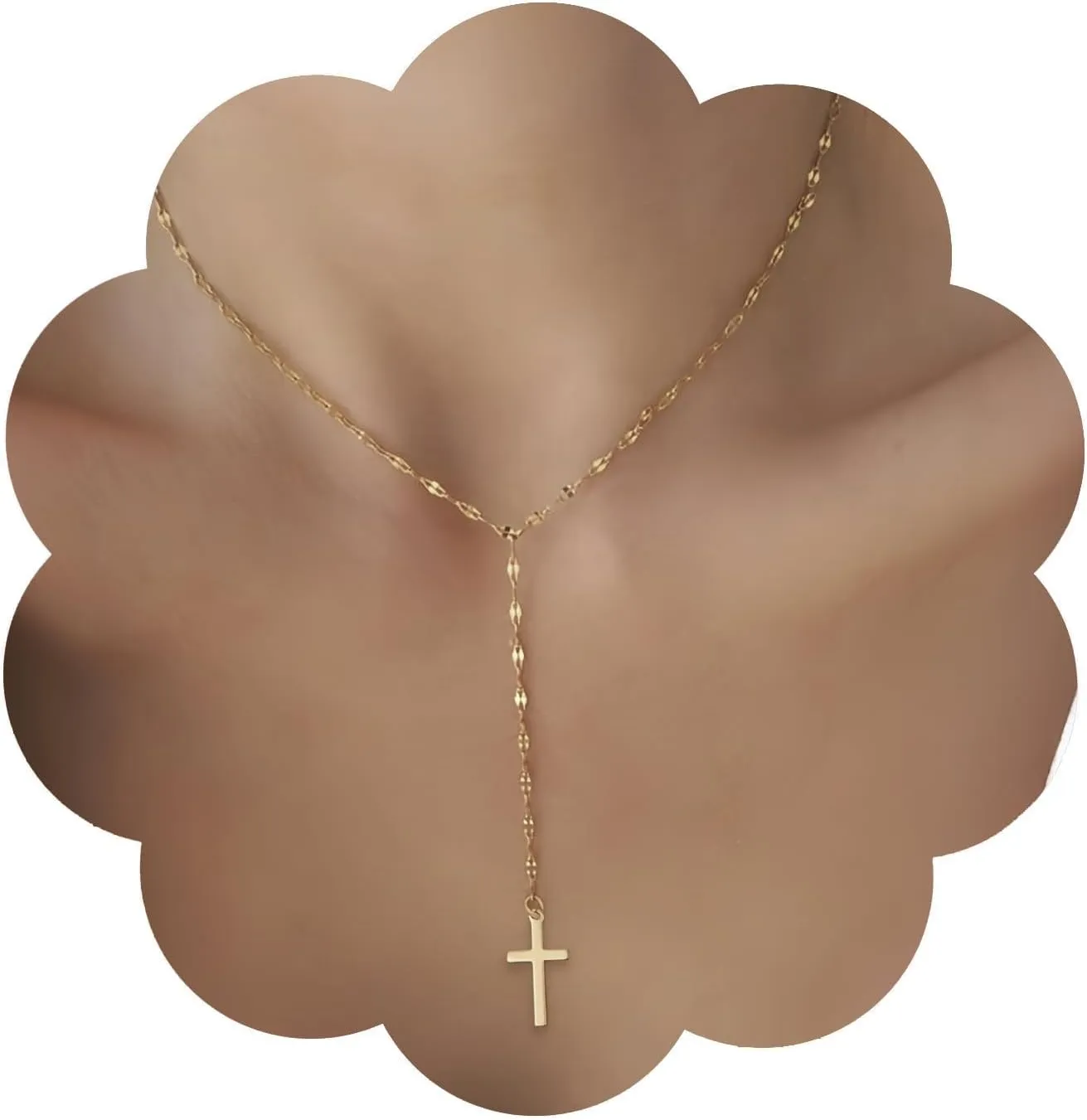 Long gold necklaces for women, Gold lariat necklace, Long chain necklace for women