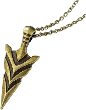 Luminous Arrow Pendant Necklace Glow In The Dark Retro Necklace Men Classic Punk Alloy Fluorescent Jewelry Gifts