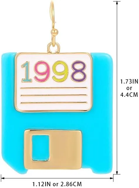 Madison Tyler 80s 90s Dangle Earrings | Funny 90s Vintage Earrings | Gift for Women