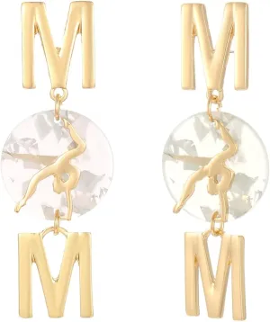 Madison Tyler Sports Earrings for Women | Football Mom Earrings Dangling | Baseball Basketball Football Soccer Earrings | Game Day Dangle Earrings for Women Gift