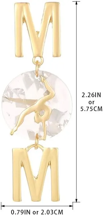 Madison Tyler Sports Earrings for Women | Football Mom Earrings Dangling | Baseball Basketball Football Soccer Earrings | Game Day Dangle Earrings for Women Gift