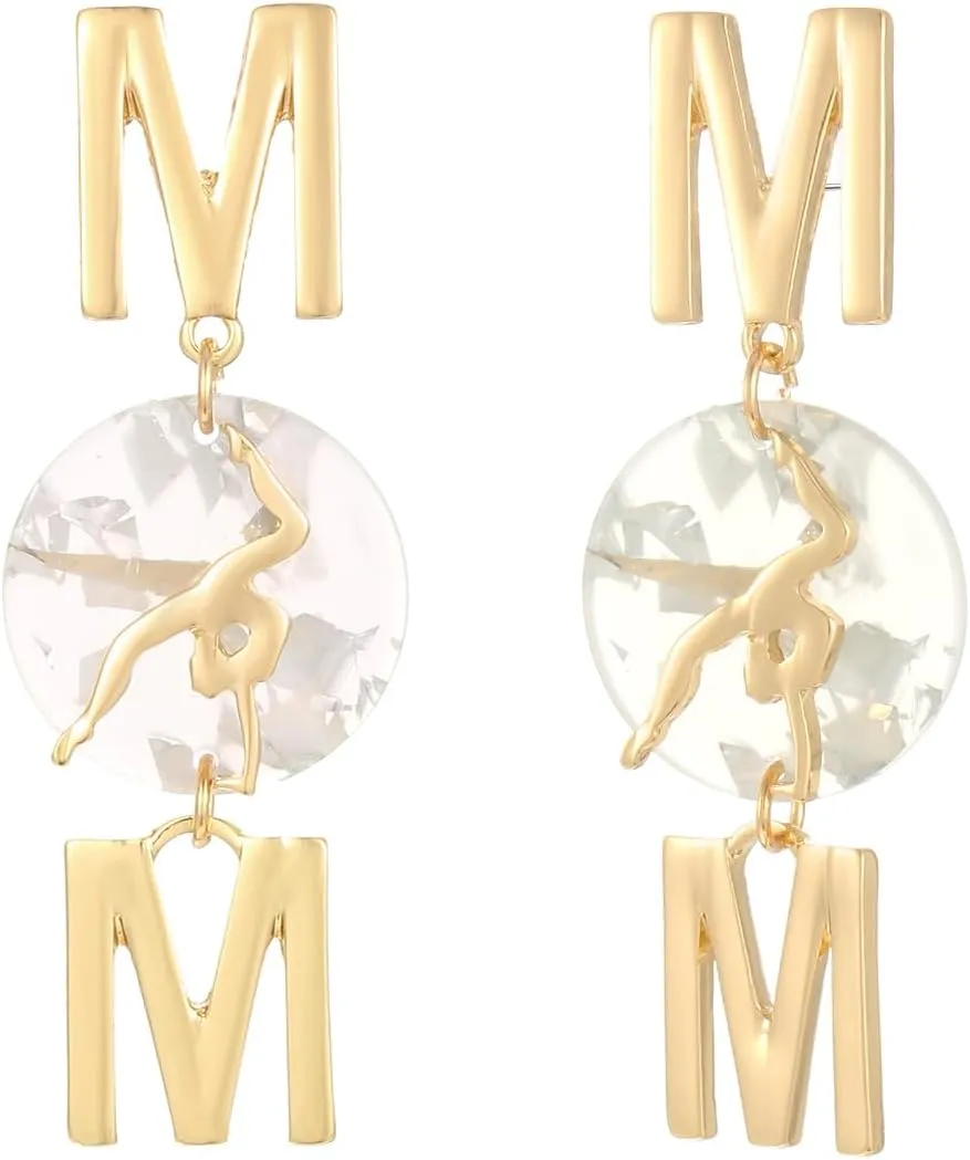 Madison Tyler Sports Earrings for Women | Football Mom Earrings Dangling | Baseball Basketball Football Soccer Earrings | Game Day Dangle Earrings for Women Gift