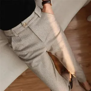 Malcolm | Textured Trousers