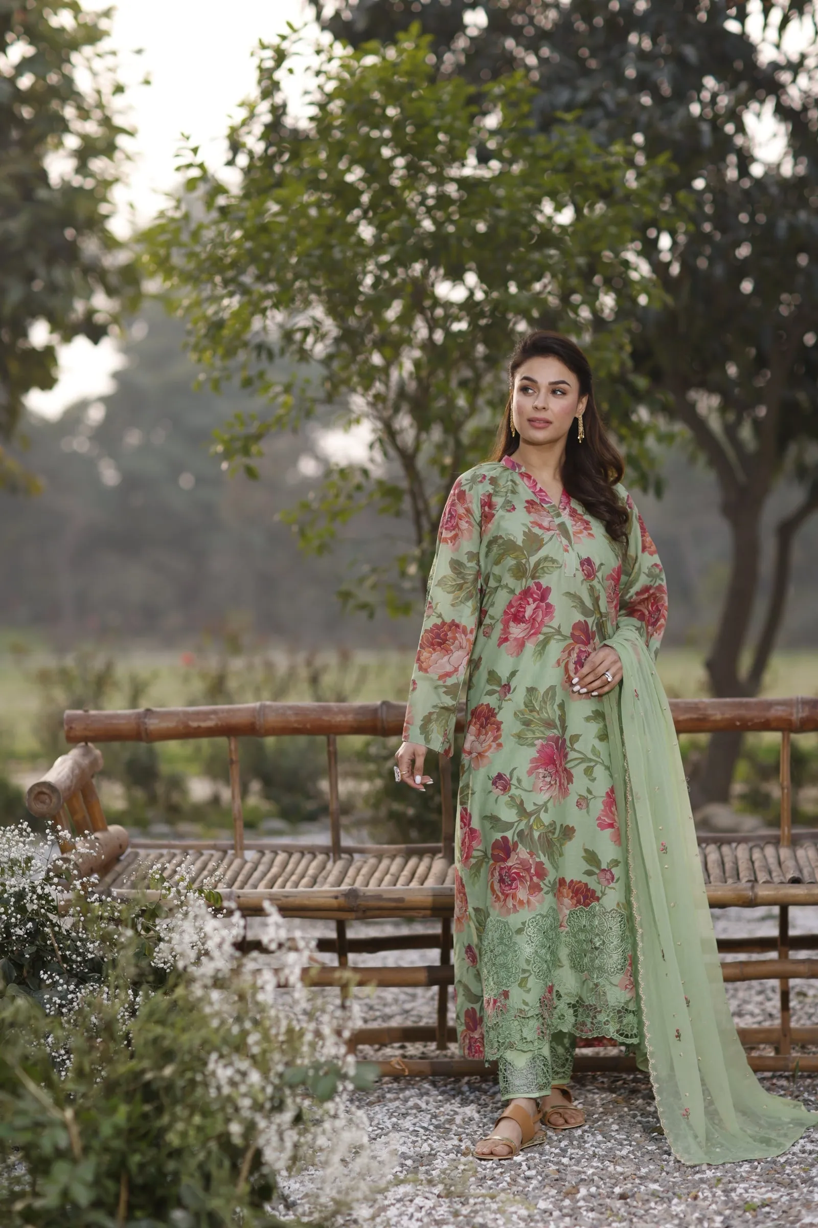 Manara by Maria Asif Baig - Vintage Flora Lawn Collection – OHARA