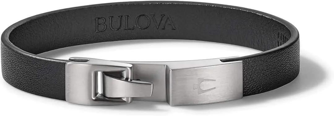 Men's Classic Leather Strap Bracelet