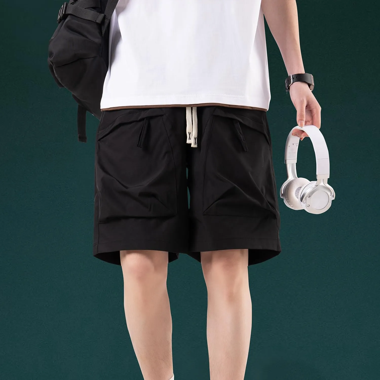 Mens Hiking Cargo Shorts Lightweight Workout Shorts for Men Travel Golf Camping Casual