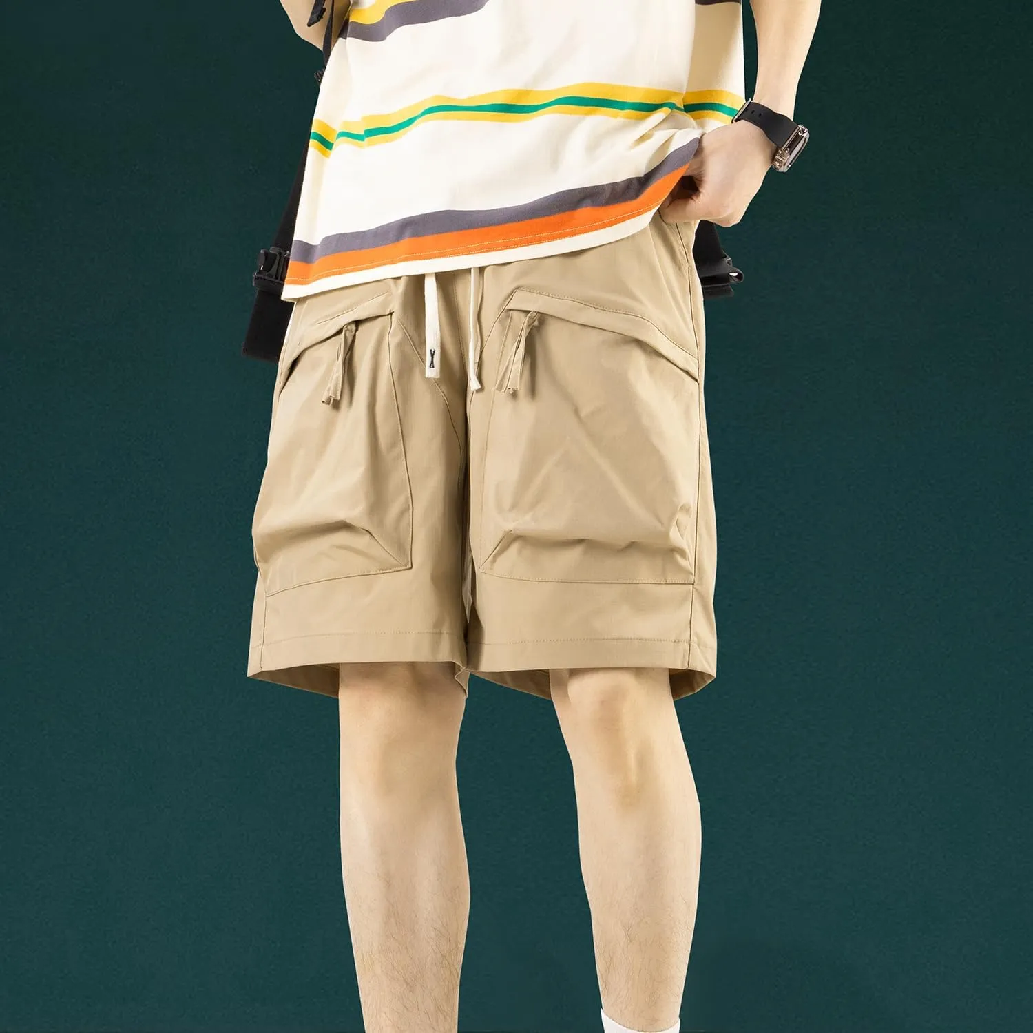 Mens Hiking Cargo Shorts Lightweight Workout Shorts for Men Travel Golf Camping Casual