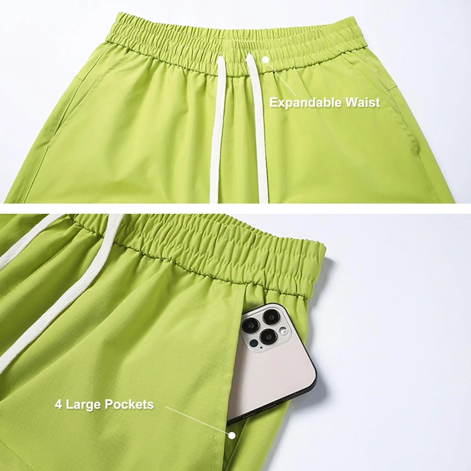Mens Hiking Cargo Shorts Lightweight Workout Shorts for Men Travel Golf Camping Casual