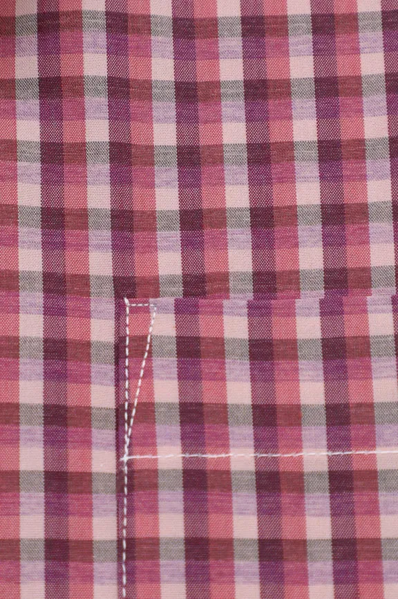 Multicolor Plaid Check Formal Shirt