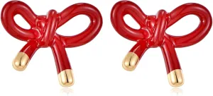MUYAN Gold Bow Butterfly Stud Earrings Fashion Jewelry for Women