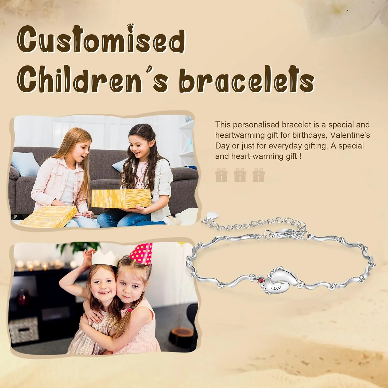 Personalized Birthstone Bracelets for Women Infinity Love Heart Charm Name Bracelet with 1-8 Birthstones Jewelry Mothers Day Gifts for Mom Daughter Wife Grandma