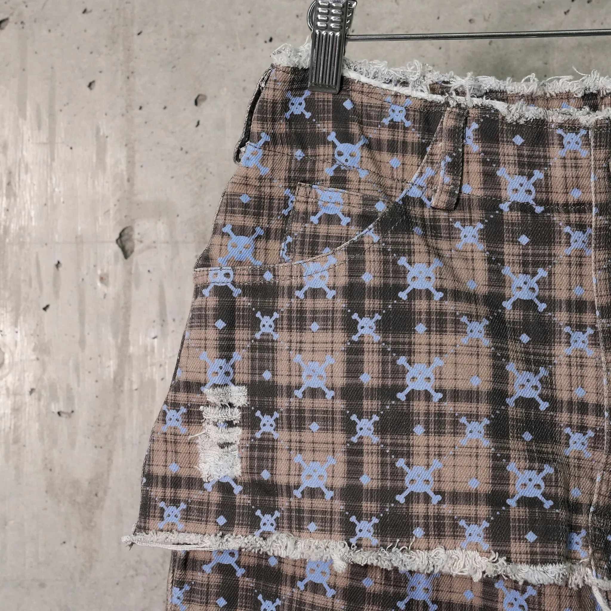 PLAID TROUSERS / OS