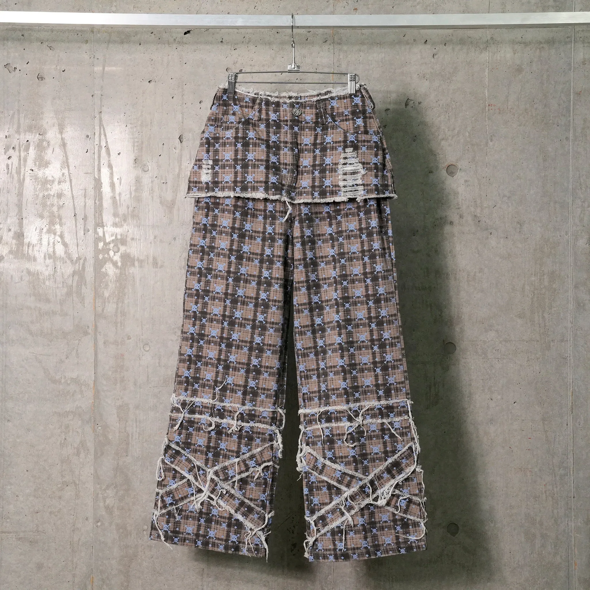 PLAID TROUSERS / OS