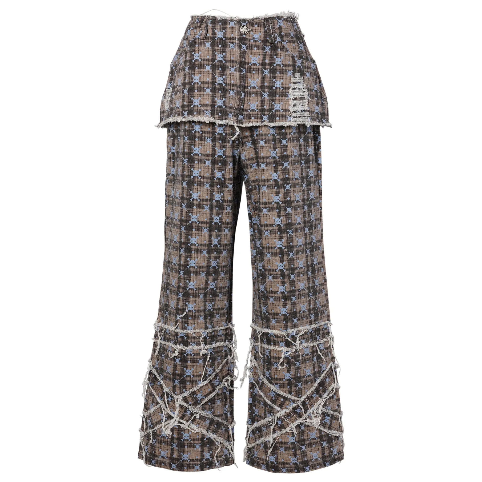PLAID TROUSERS / OS