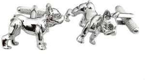 Polished French Bulldog Cufflinks
