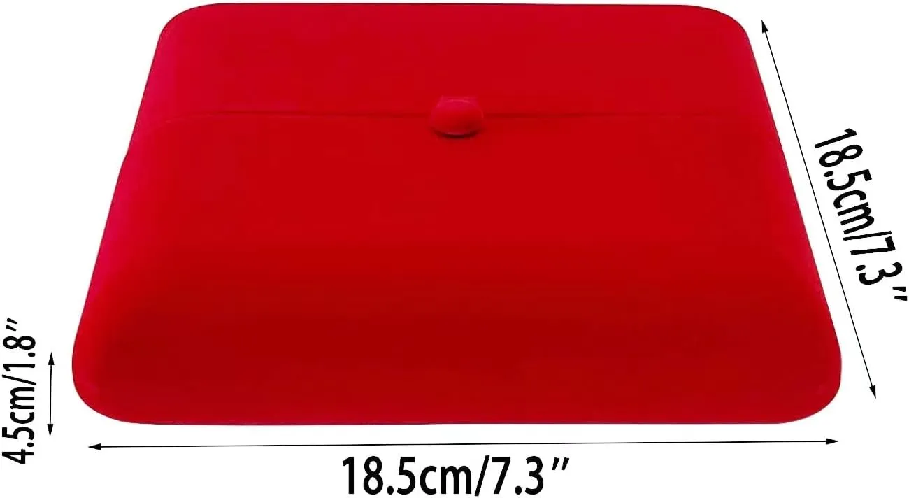 Premium Grade Classic Red Velvet Jewelry Box Storage Case Packaging Jewelry Set Earring Necklace Ring Present Box