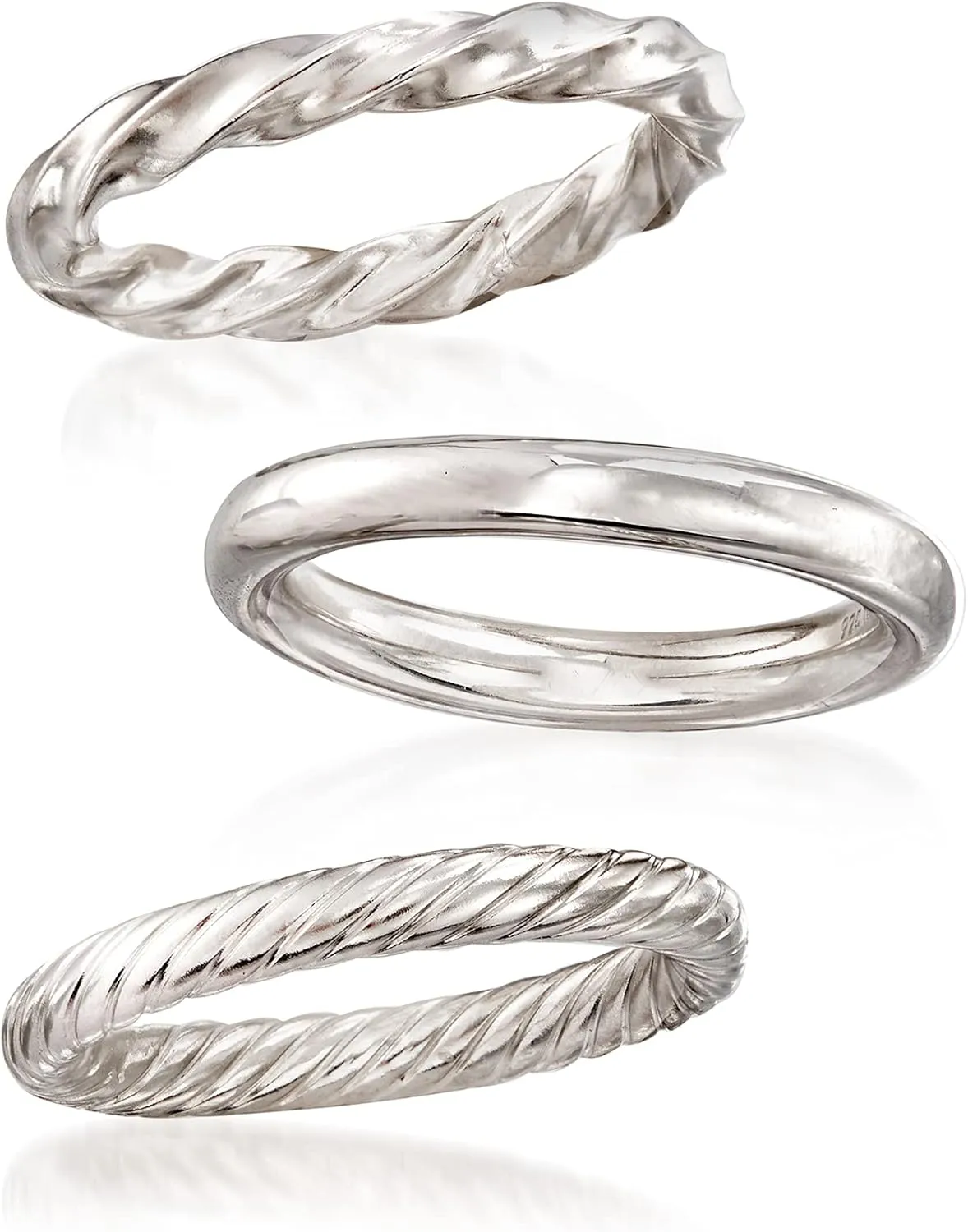 Ross-Simons Jewelry Set: 3 Polished Rings