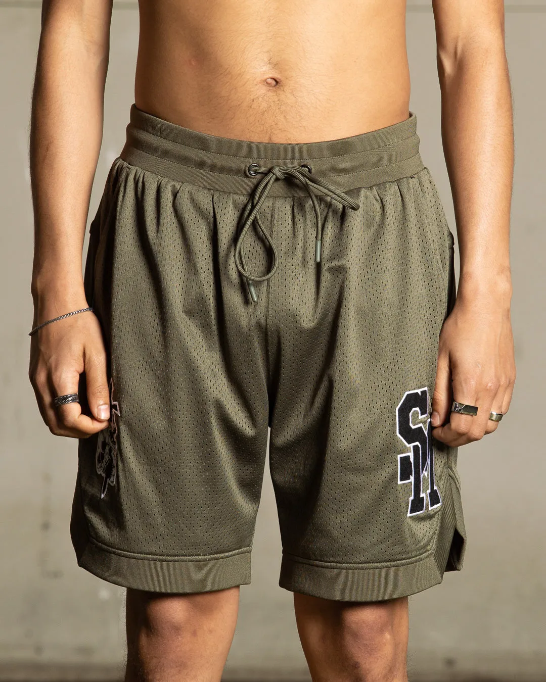 Saint Morta La Rambla Basketball Shorts Khaki Green