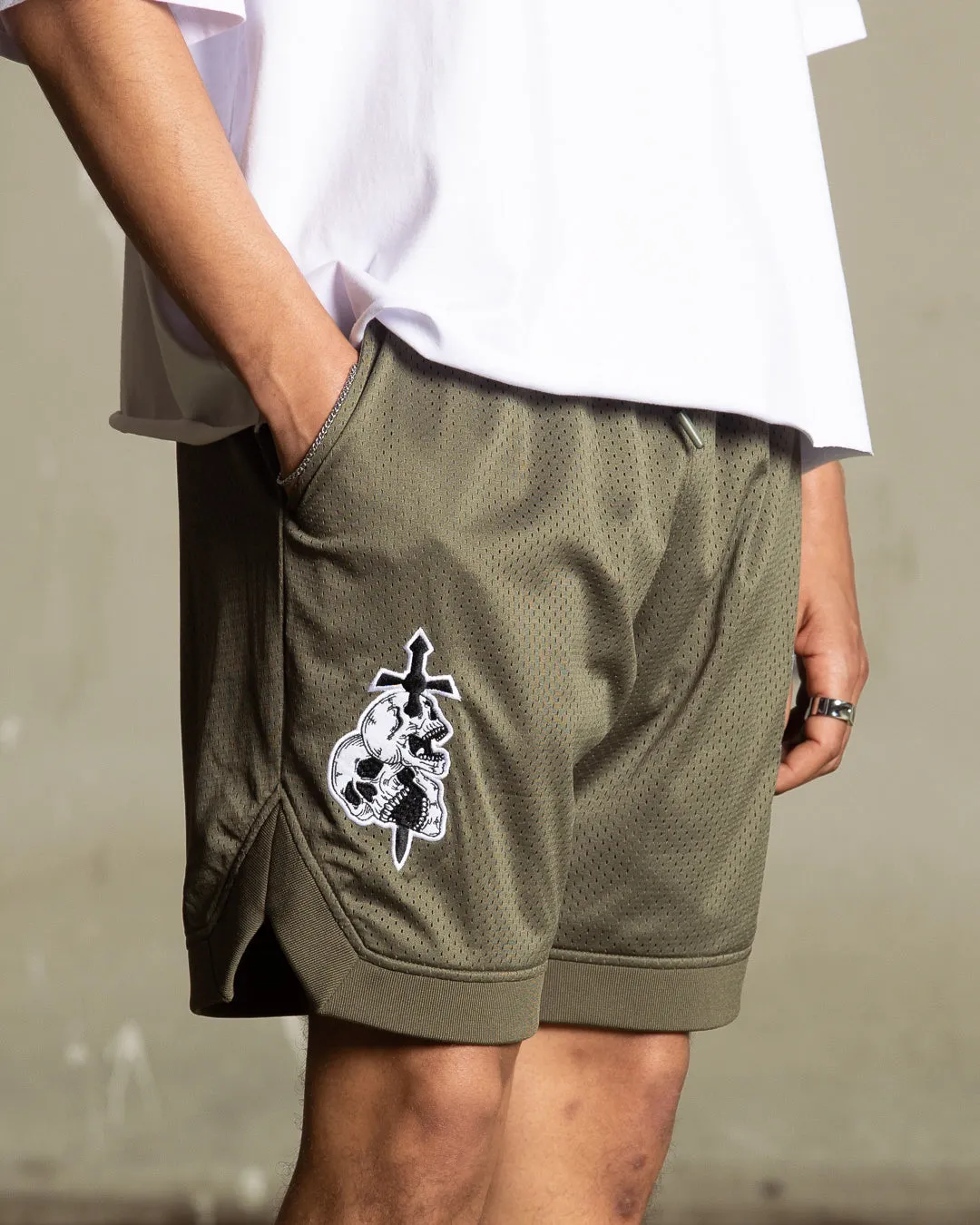 Saint Morta La Rambla Basketball Shorts Khaki Green