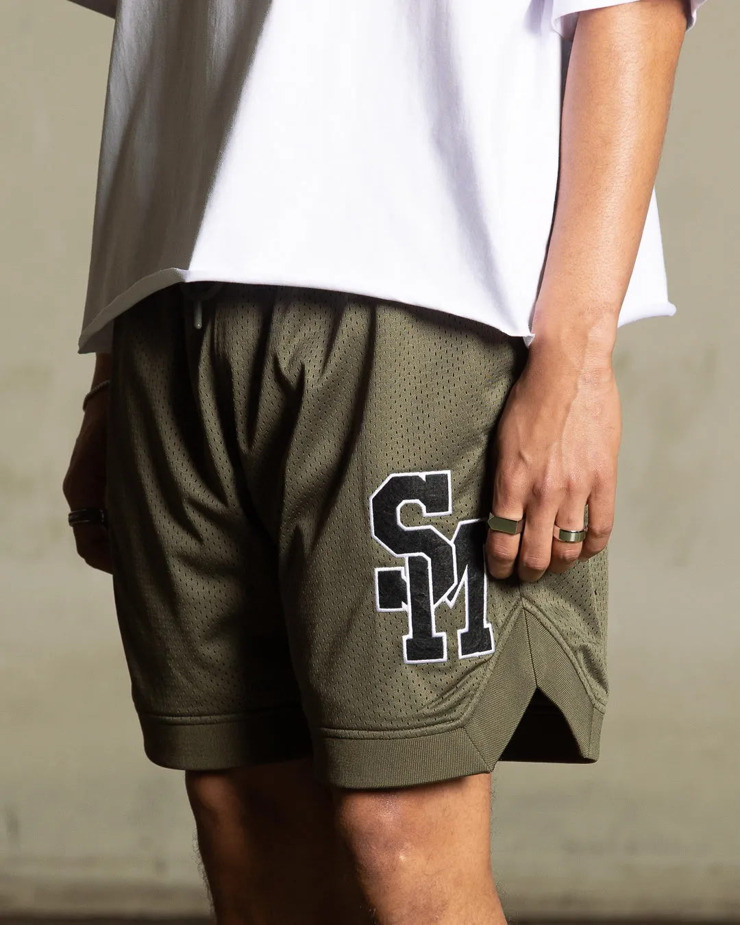 Saint Morta La Rambla Basketball Shorts Khaki Green