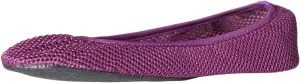 Sidekicks Foldable Ballet Flats with Carrying Case, Purple, Medium