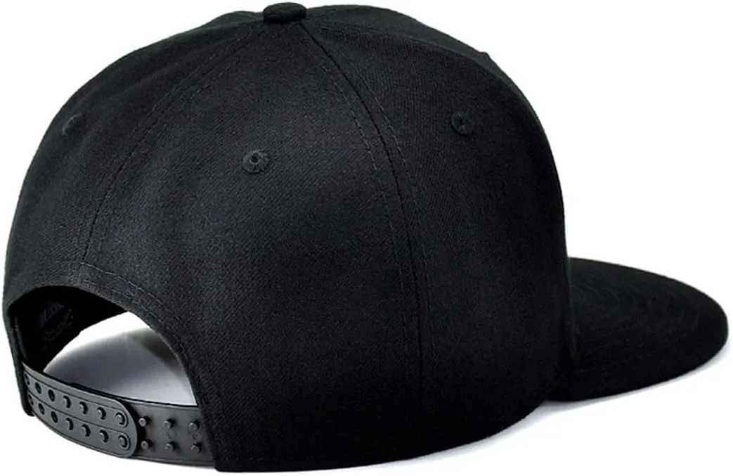 Skull Hat Flat Bill Hats for Men Boys Skeleton Cap USA American Flag Black Mens Snapback Hats Flat Brim Snap Backpack