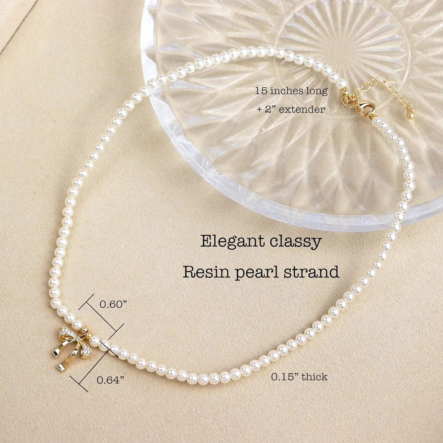 Sonateomber Gold Pearl Layered Choker Strand Necklaces for Women, Simple Dainty Long Faux Pearls Chain Wedding Bridal Jewelry Gifts