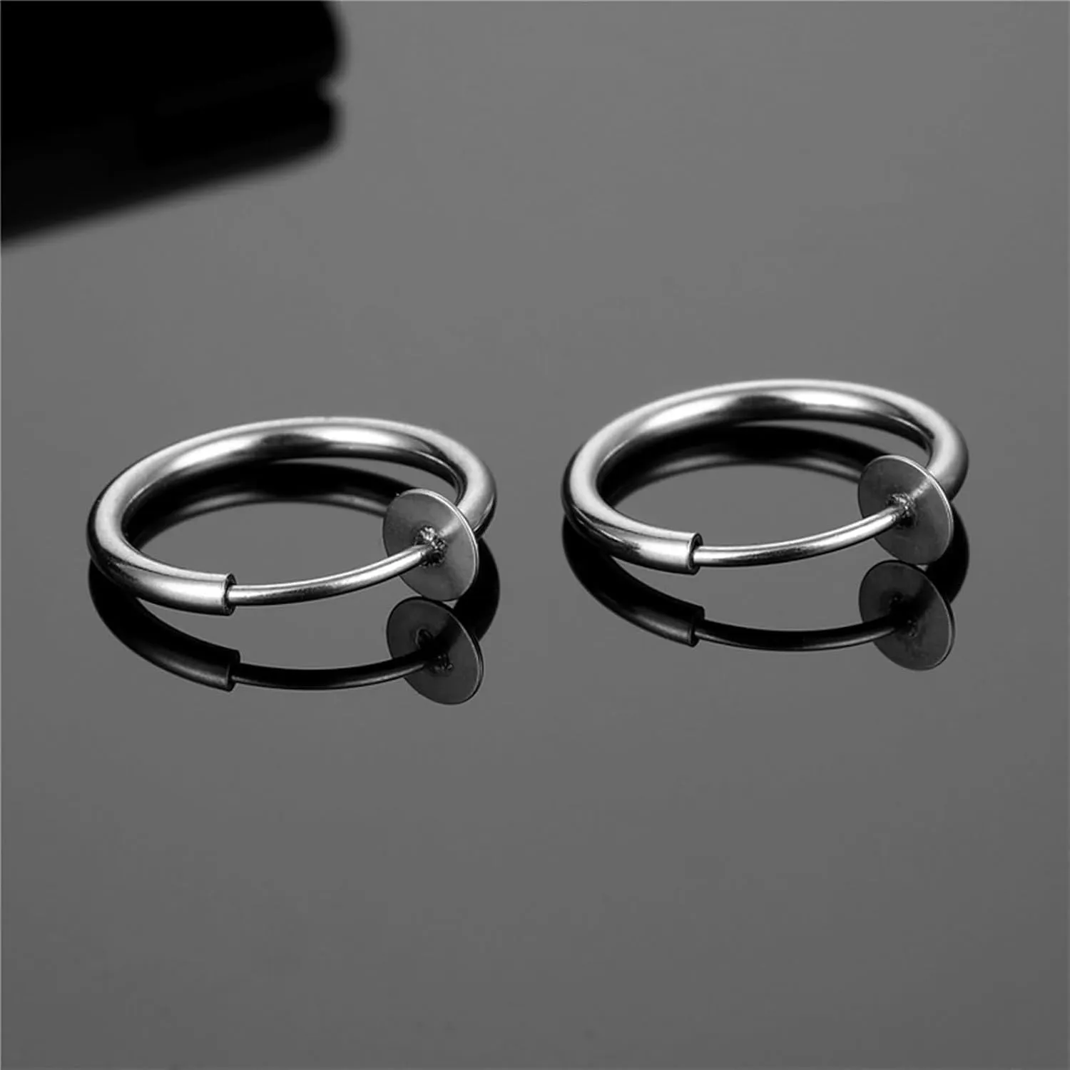 Stainless Steel Cuff Earrings for Women, Ear Cuff Earrings 8/16 mm Hoop Ear Cuffs Jewelry Gifts