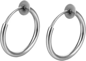 Stainless Steel Cuff Earrings for Women, Ear Cuff Earrings 8/16 mm Hoop Ear Cuffs Jewelry Gifts