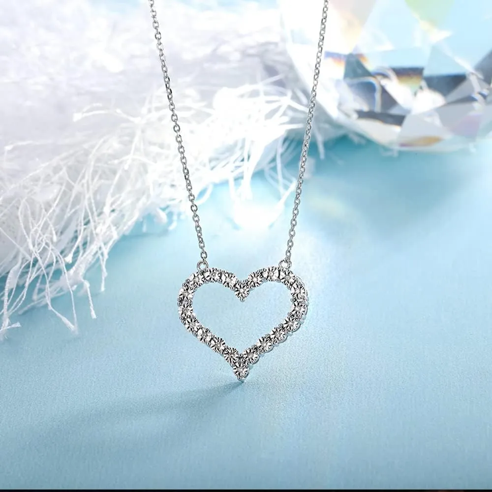 supermodel Solitaire Pendant Diamond Necklace, Zodiac Sign Coin Charm Pendant, Heart Initial Necklaces Birthday Gift Jewelry for Women Girls