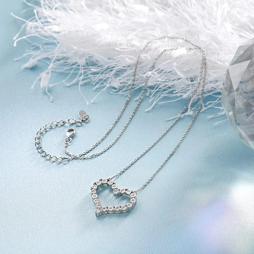 supermodel Solitaire Pendant Diamond Necklace, Zodiac Sign Coin Charm Pendant, Heart Initial Necklaces Birthday Gift Jewelry for Women Girls