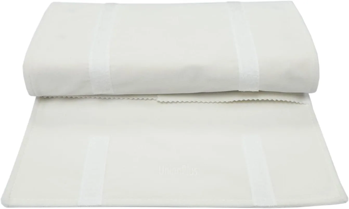 Velvet Travel Jewelry Case Roll Bag for Necklaces Brackets, Great Jewelry Organizer for Travel, Multi Jewelry Organizer, Beige