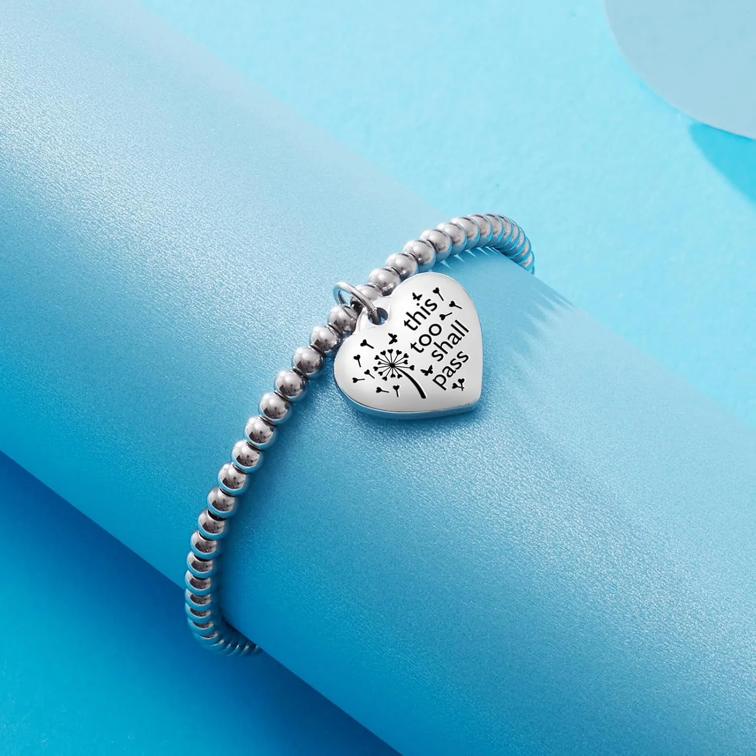 VIMIEW Heart Beads Womens Inspired Bracelets Adjustable Taylor Quotes Bracelets Friendship & Family Jewelry Birthday Valentines Gifts for Women Daughter Sister Bestfriend.