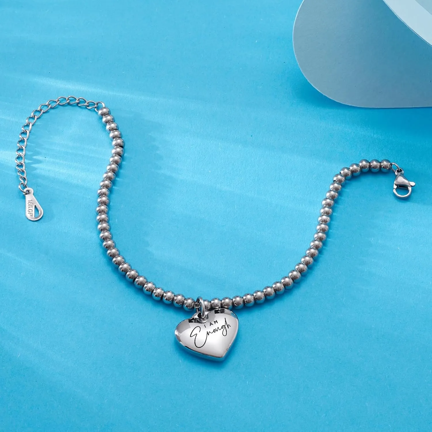 VIMIEW Heart Beads Womens Inspired Bracelets Adjustable Taylor Quotes Bracelets Friendship & Family Jewelry Birthday Valentines Gifts for Women Daughter Sister Bestfriend.