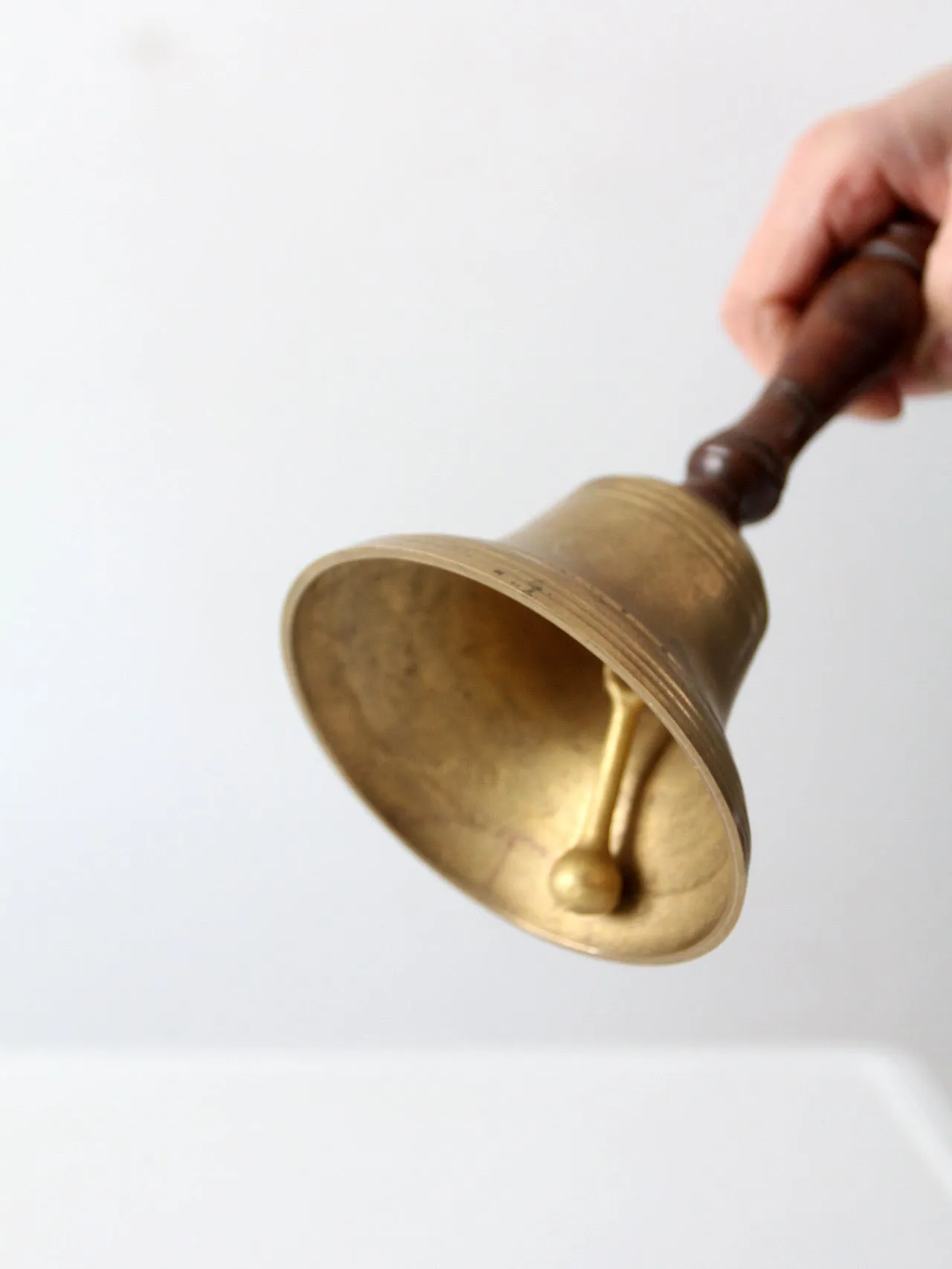 vintage brass hand bell