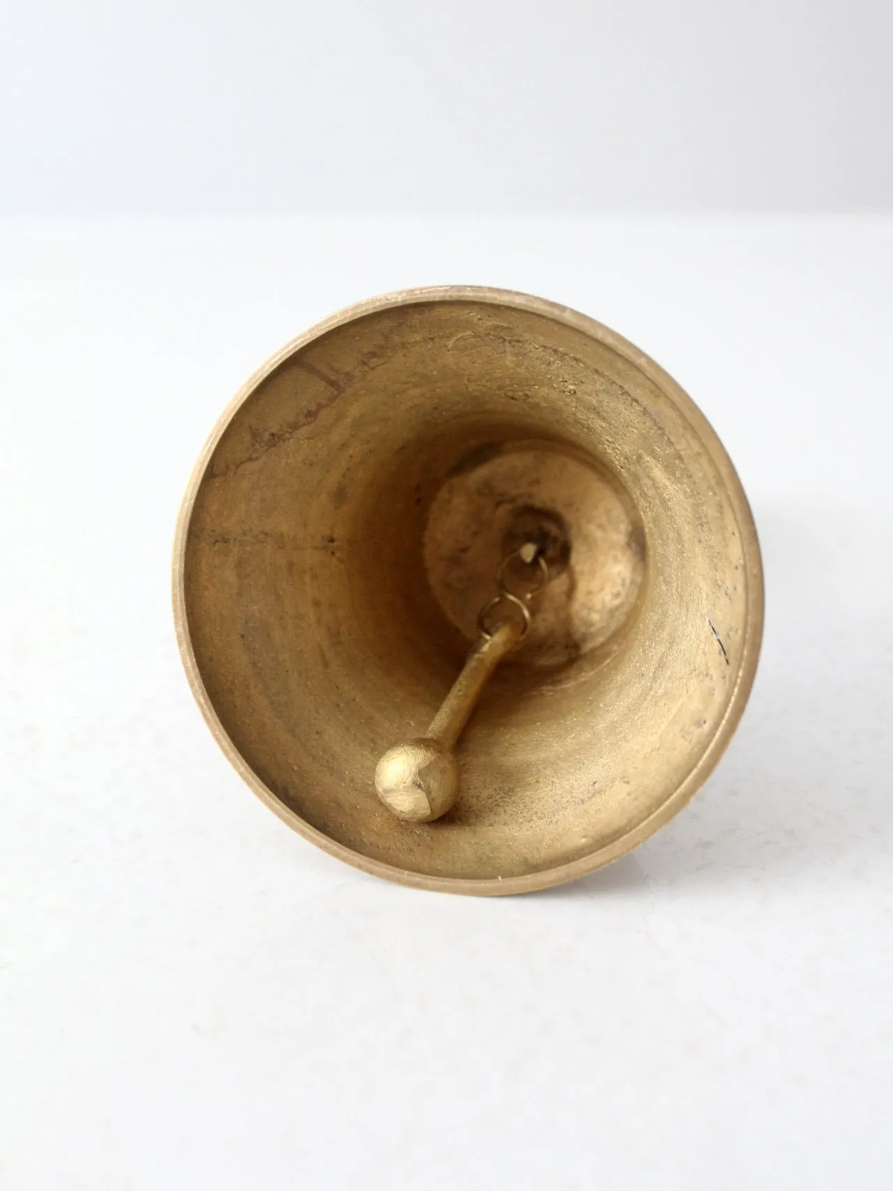 vintage brass hand bell