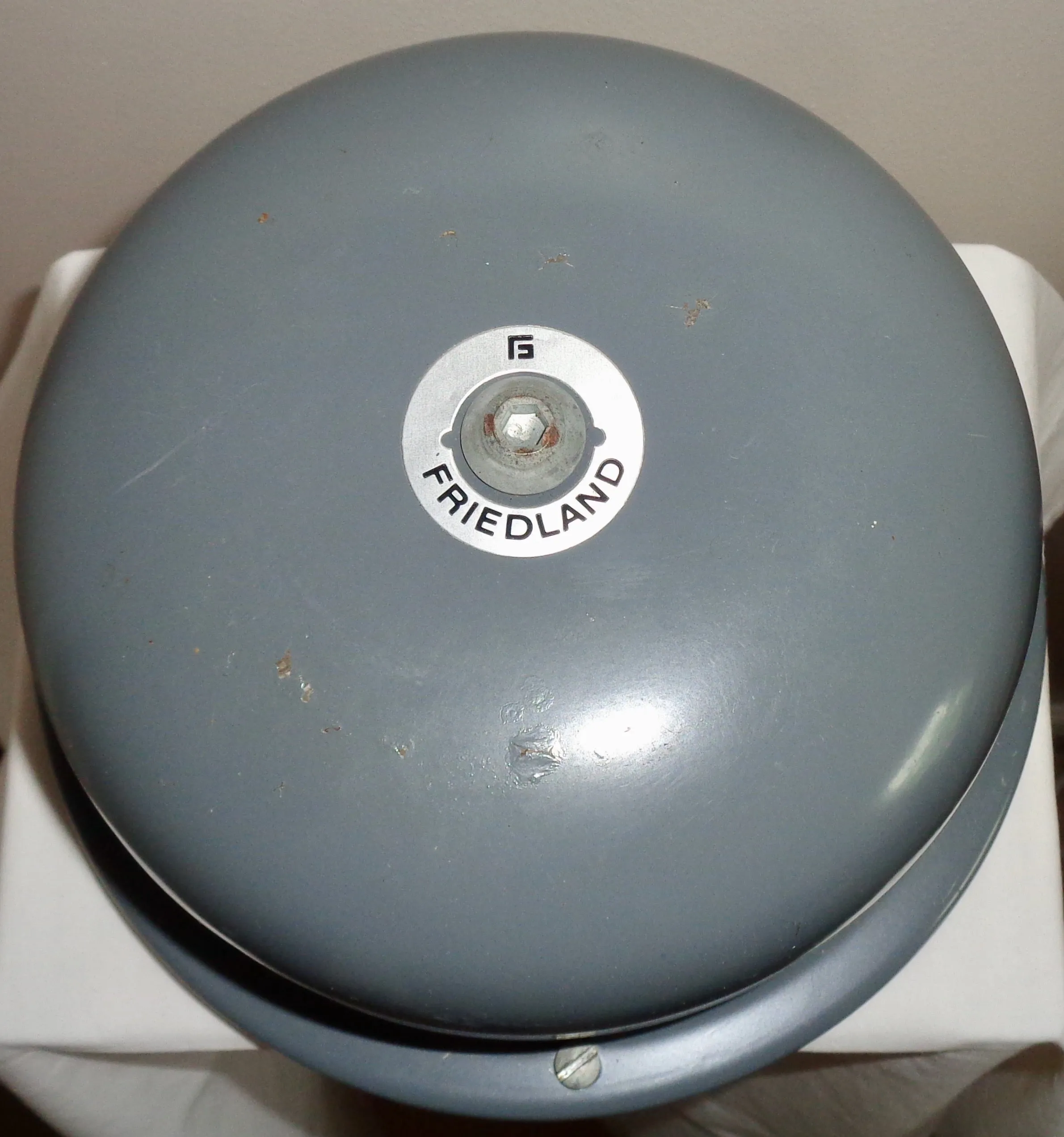 Vintage Friedland Industrial 6 Inch Metal Bell No. 36-37 200/250v 0.04 Amp. New Old Stock