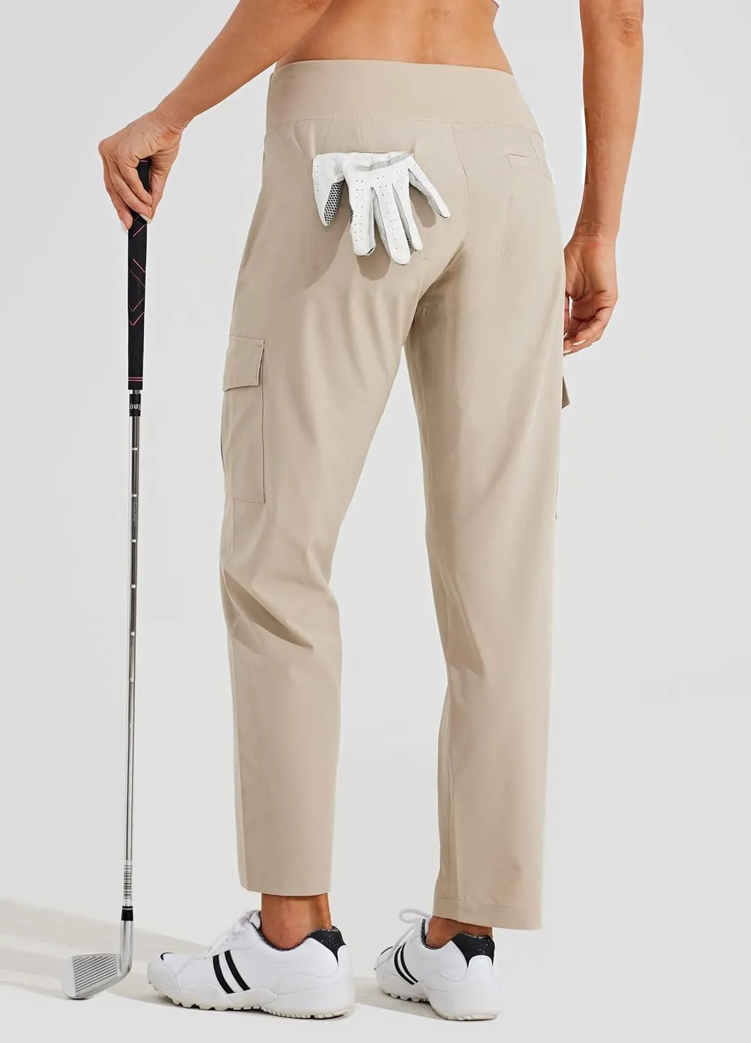 Willit Women's Golf Pants Athletic Quick Dry Pants Lightweight Cargo Travel Pants with Pockets Water Resistant