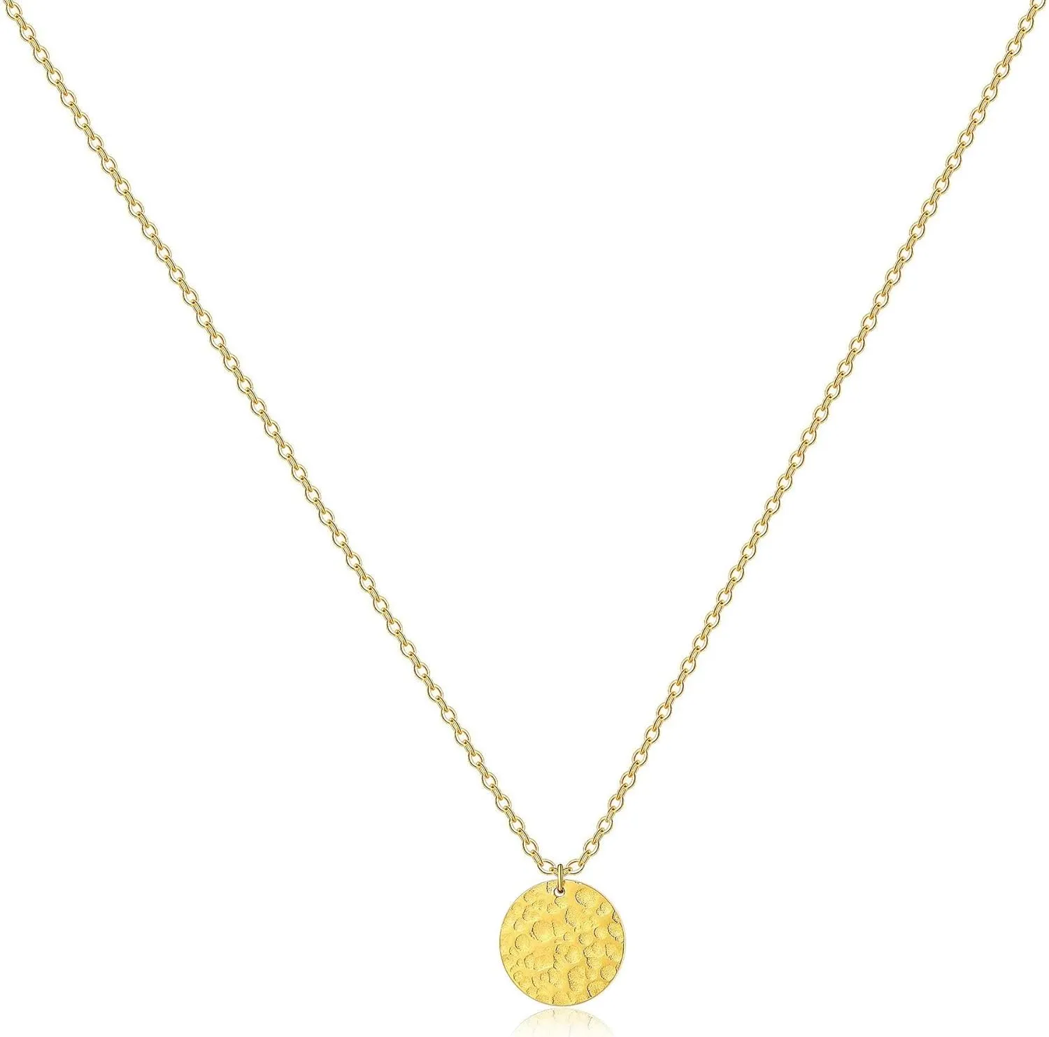Women's Cross Necklace 14K Real Gold Plated Silver Delicate Small Cross Pendant Necklace Simple Fashion Cute Cross Necklace Faith Jewelry Religious Minimalist Gift