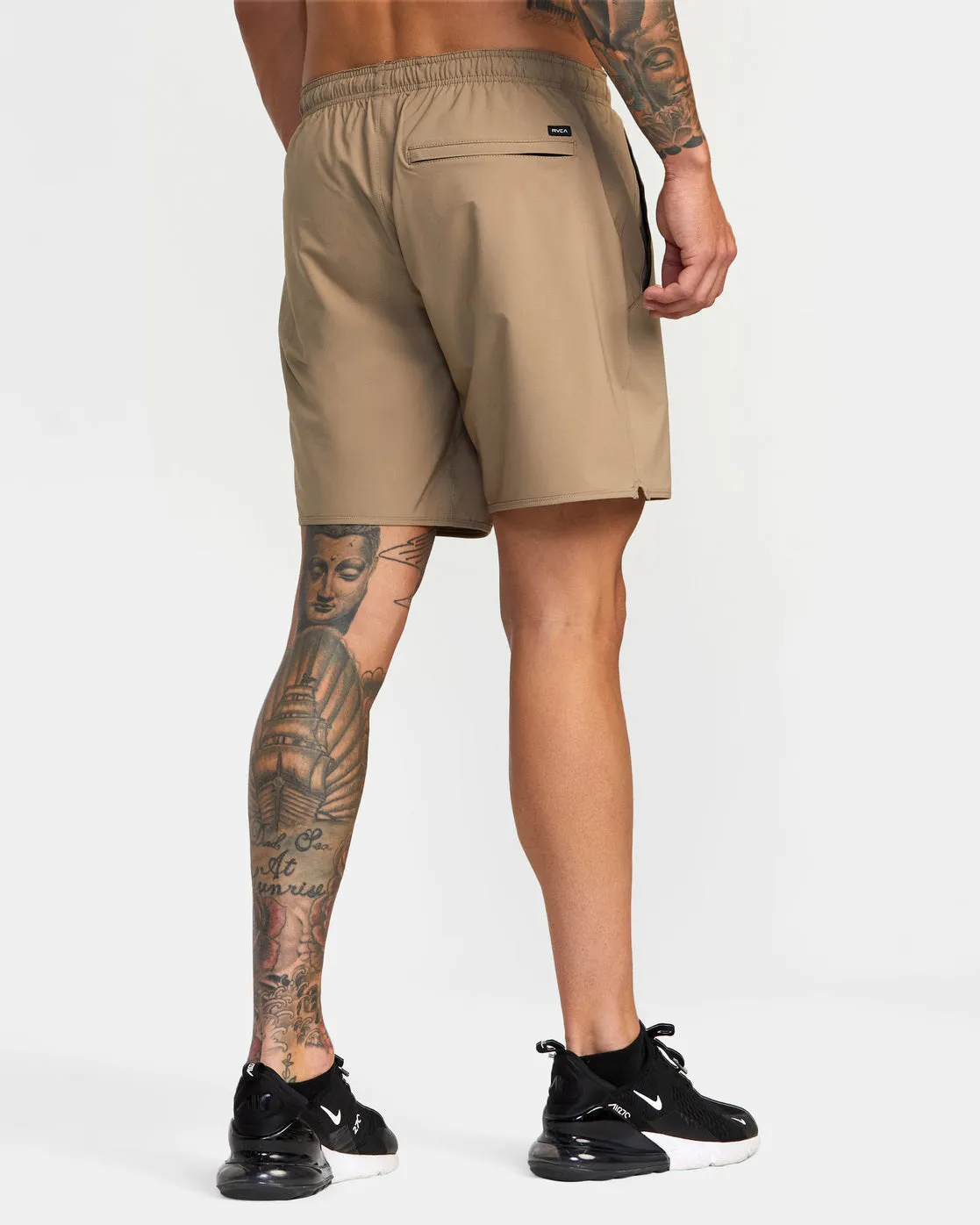 Yogger Stretch 17" Athletic Shorts - Dark Khaki