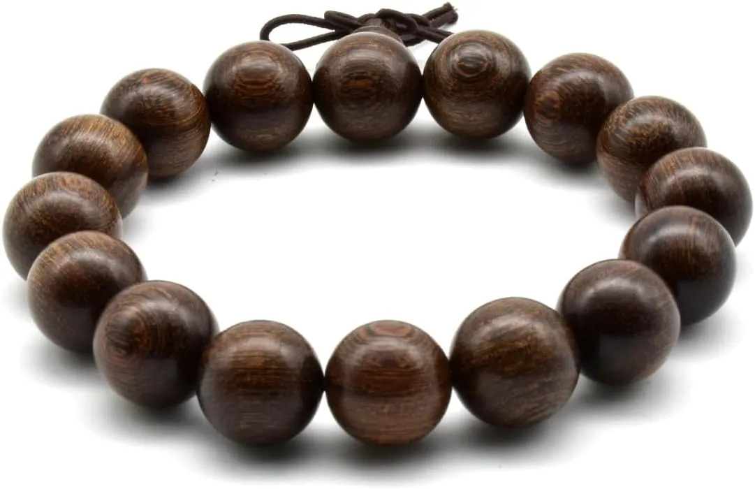 Zen Dear Unisex Natural Silkwood Tibetan Buddhism Meditation Prayer Bead Necklace Japa Mala Beads Bracelets