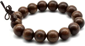 Zen Dear Unisex Natural Silkwood Tibetan Buddhism Meditation Prayer Bead Necklace Japa Mala Beads Bracelets