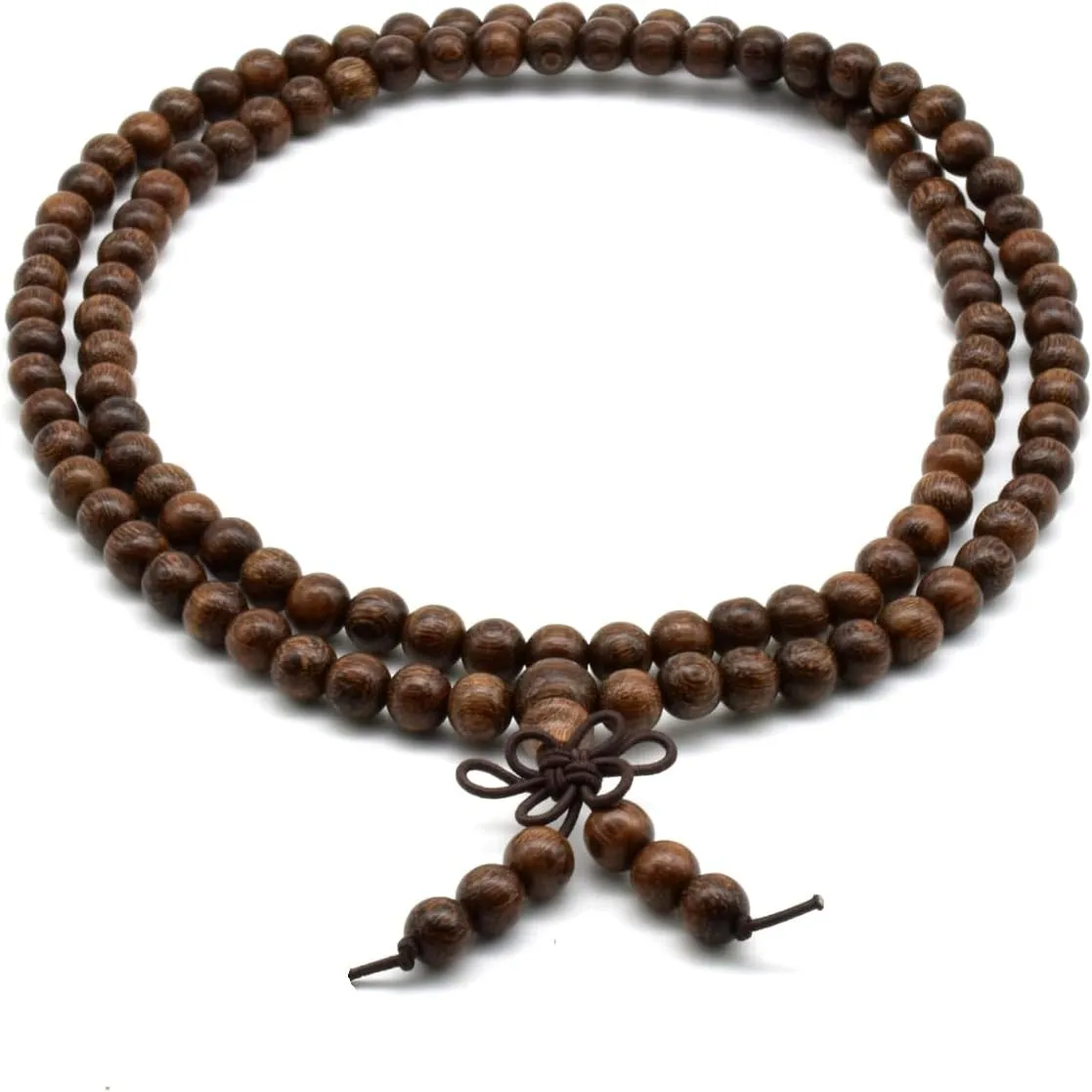 Zen Dear Unisex Natural Silkwood Tibetan Buddhism Meditation Prayer Bead Necklace Japa Mala Beads Bracelets